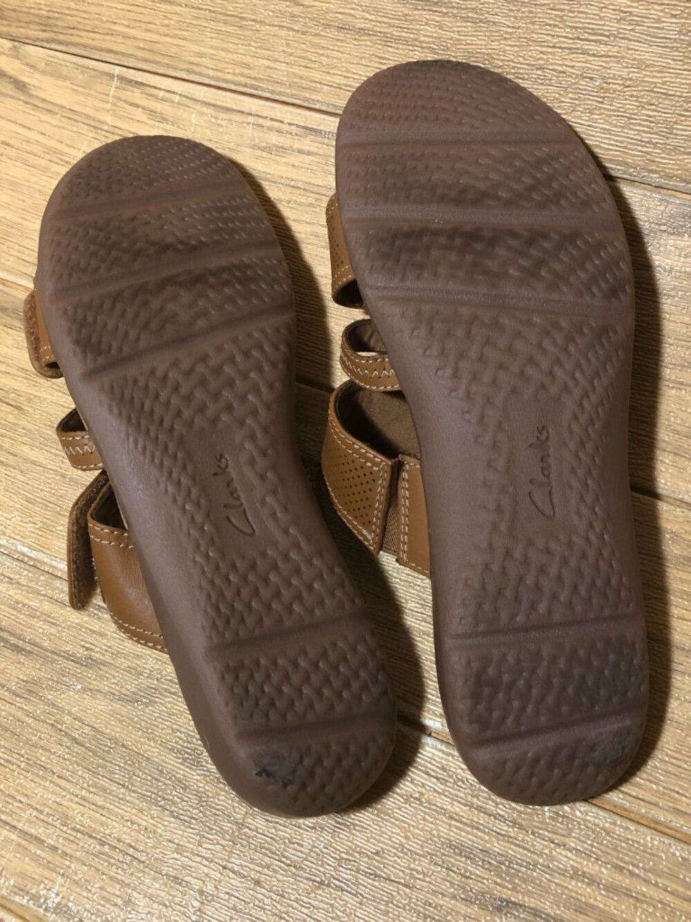 Clarks collection women brown slip on sandals, 11 - Picture 9 of 12